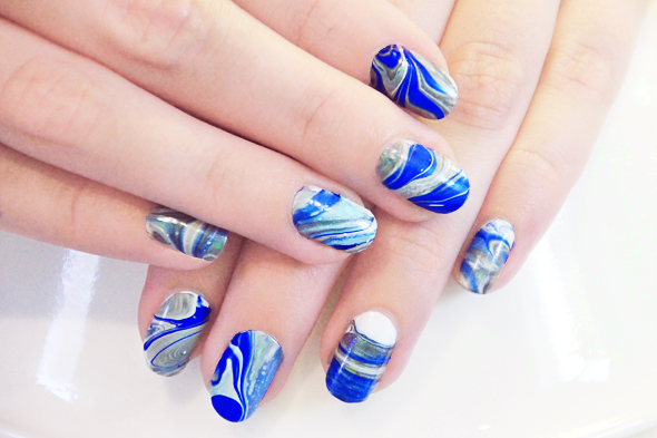 Tutorial: Abstract Marble Nail Art :: On The Streets Of Sydney - Discover  Sydney Style through Street Fashion